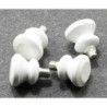WHITE KNOBS, 6/PK