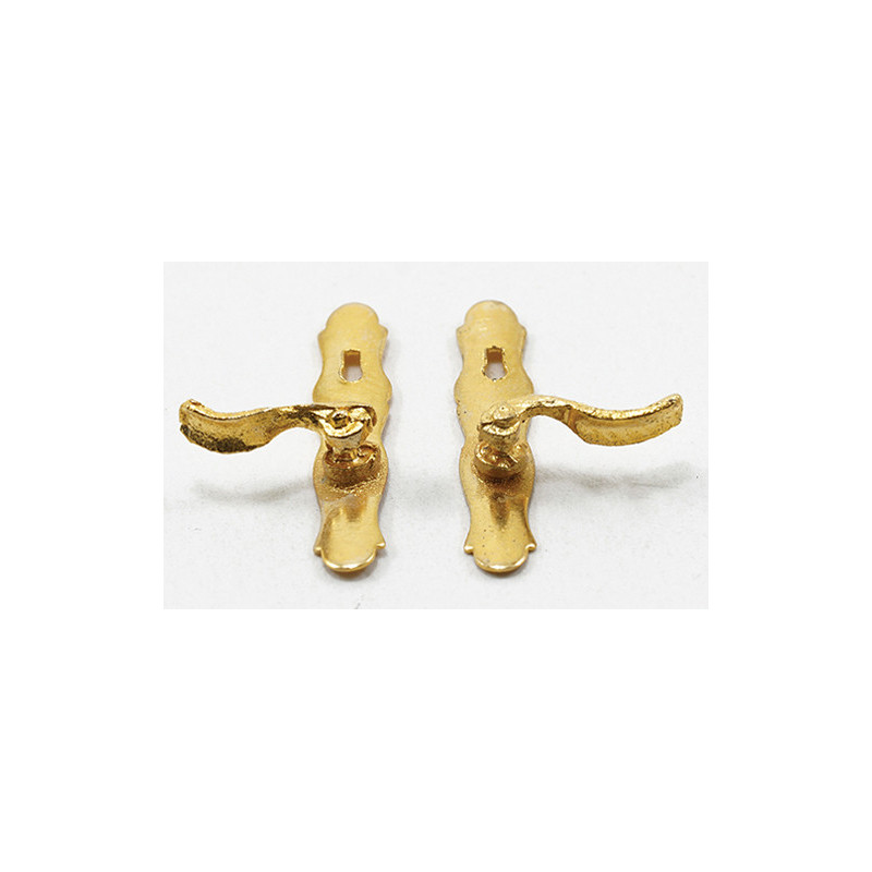 FRENCH DOOR (LEVER) HANDLES, 1/PR, B09