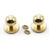 DOOR KNOB W/KEYHOLE, 4/PK