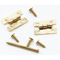 FLUSH HINGES W/NAILS, 4/PK