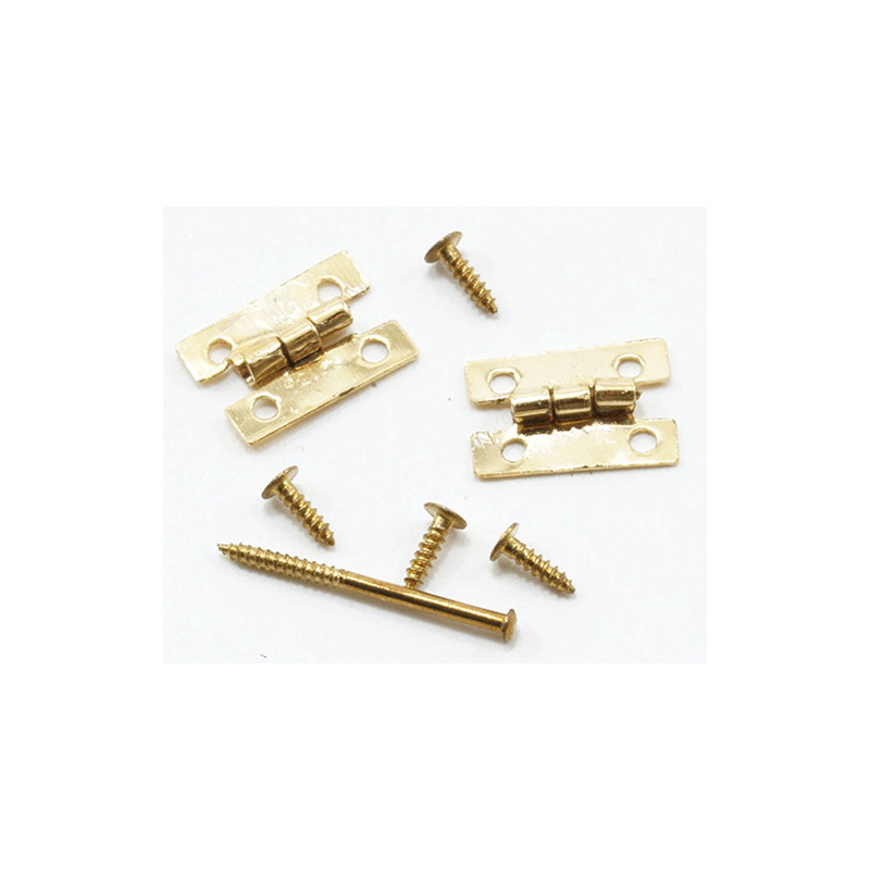 FLUSH HINGES W/NAILS, 4/PK