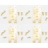 HINGES W/NAILS, 4/PK