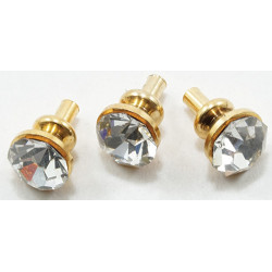 &HW1144: CRYSTAL DOOR KNOB, 6/PC