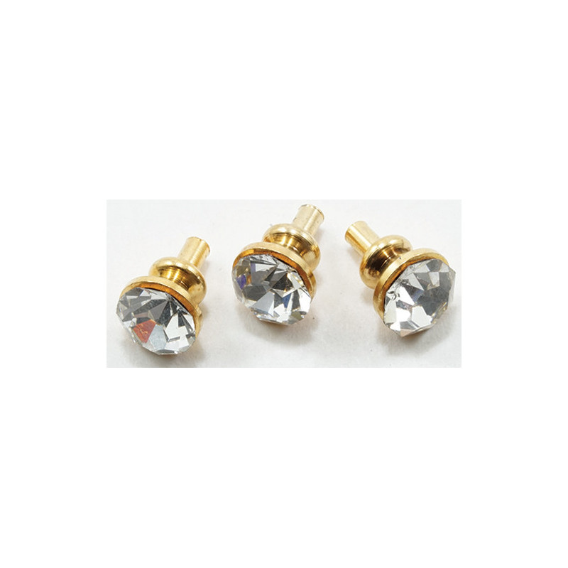 &HW1144: CRYSTAL DOOR KNOB, 6/PC