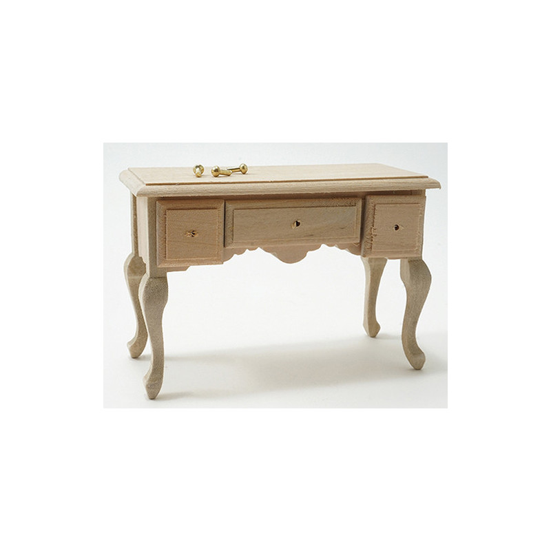 Unfinished 3 Drawer Desk