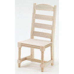 LADDER BACK SIDE CHAIR, UNFINISHED