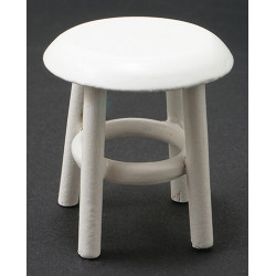 White Miniature Stool