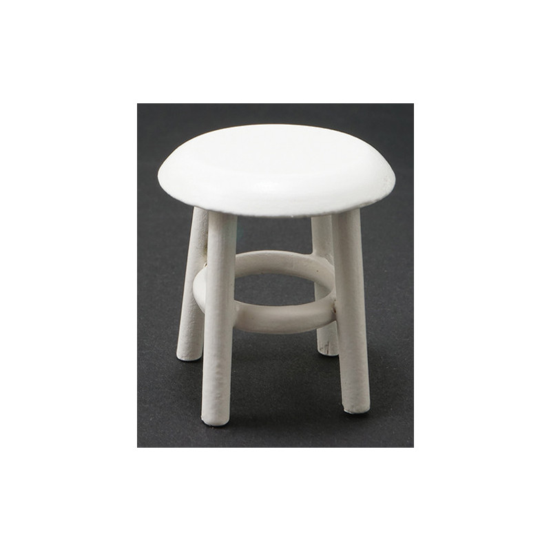 White Miniature Stool