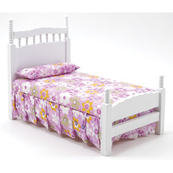 White Single Bed