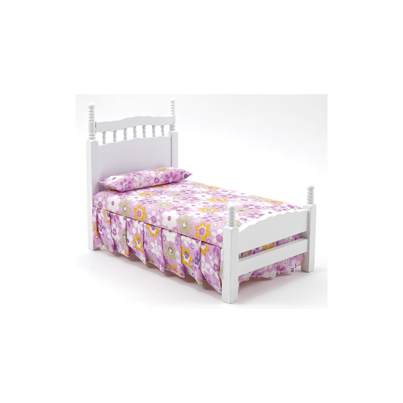 White Single Bed