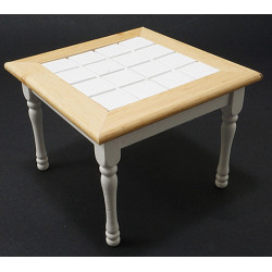 Oak & White Table