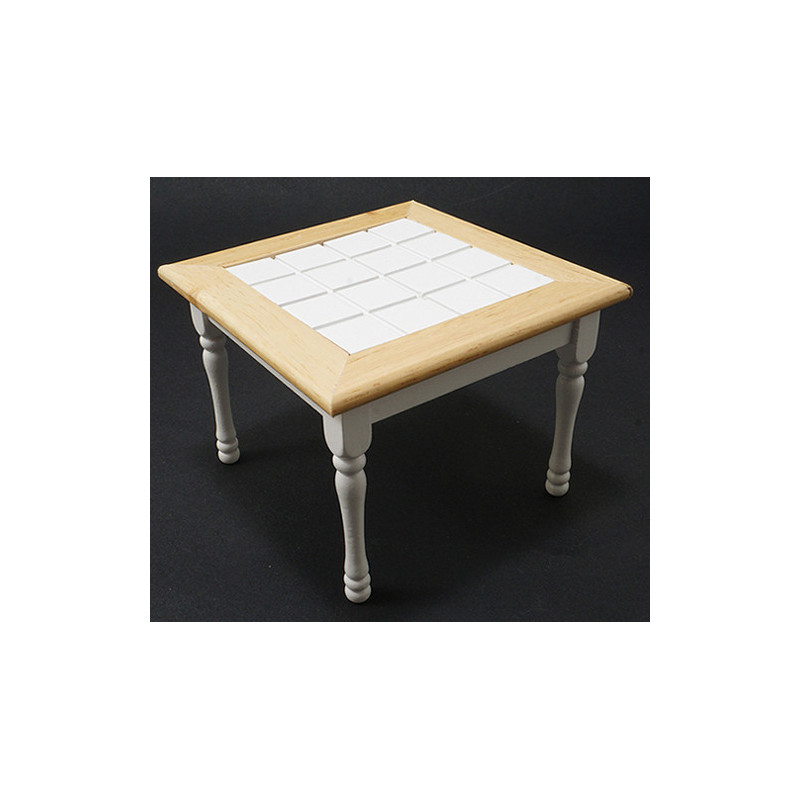 Oak & White Table