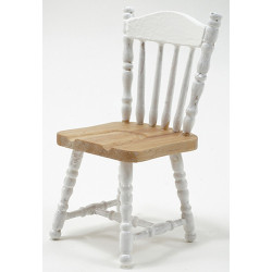 Oak & White Chair
