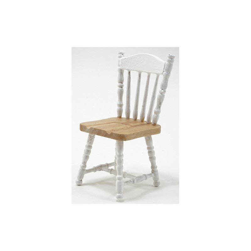 Oak & White Chair