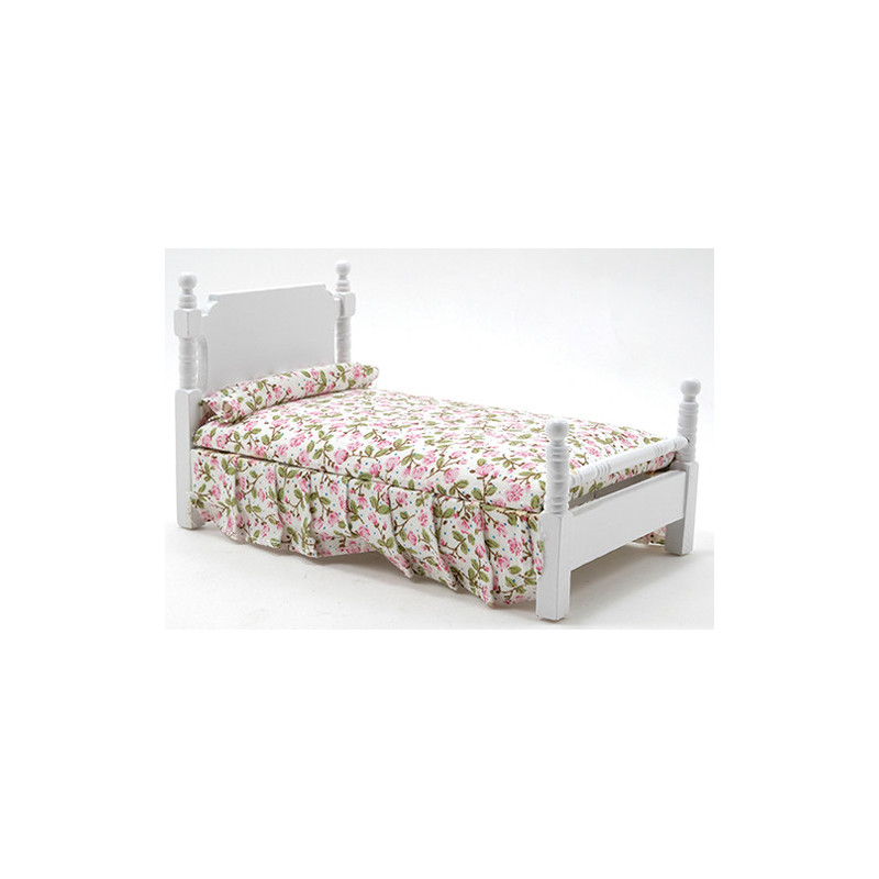 White Single Bed