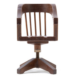 Walnut Swivel Desk Chair