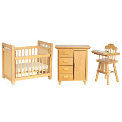 Nursery Set  3Pc  Oak