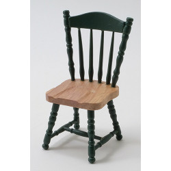 Side Chair  - Oak & Hunter Green