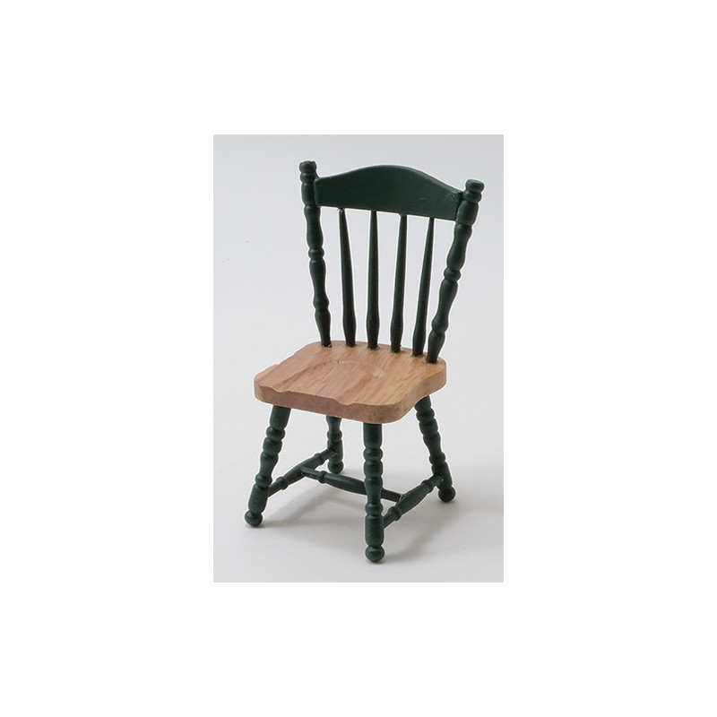 Side Chair  - Oak & Hunter Green
