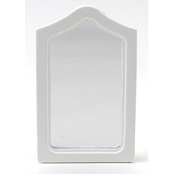 &AZT5551: FRAMED MIRROR,WHITE