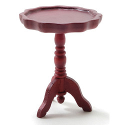 Mahogany Pie Crust End Table