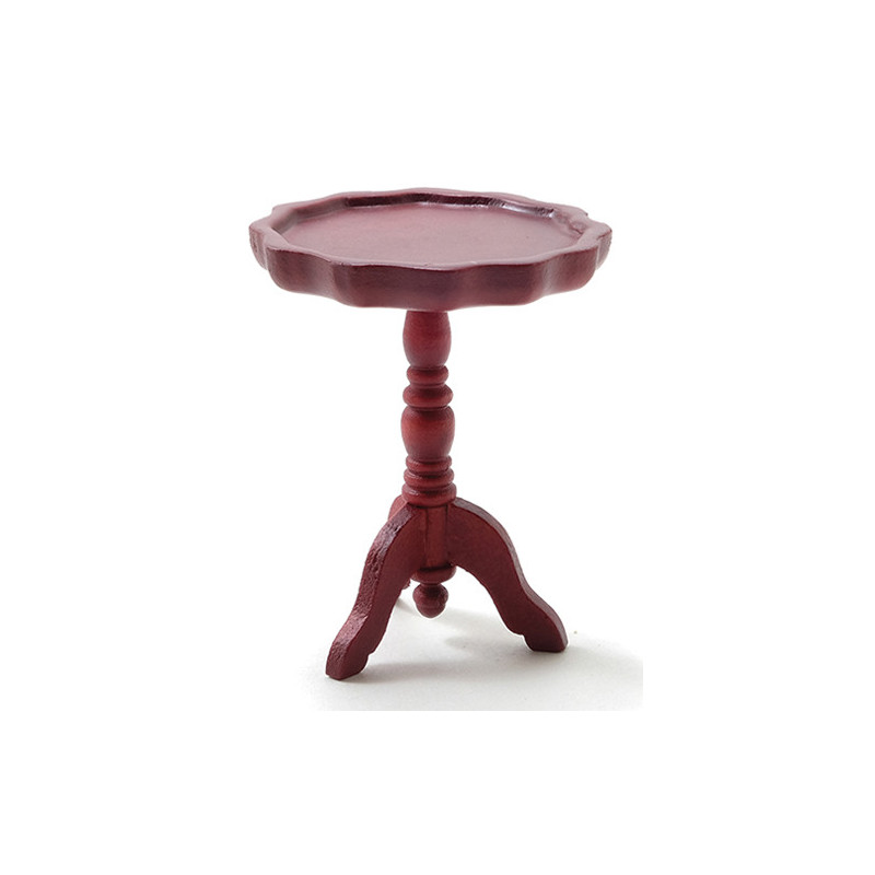 Mahogany Pie Crust End Table