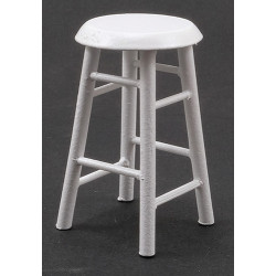 2" White Barstool