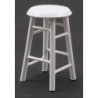 2" White Barstool