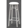 3" White Barstool