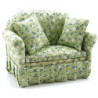 Green Floral Sofa
