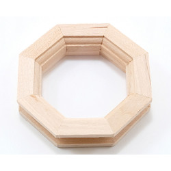 &HW5045: OCTAGON WINDOW W/PANE & TRIM