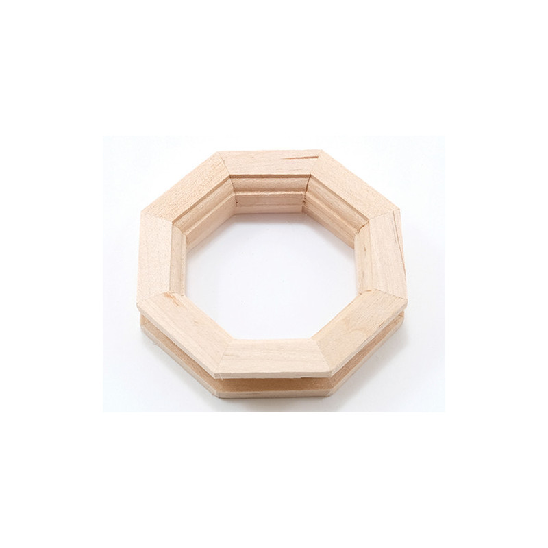 &HW5045: OCTAGON WINDOW W/PANE & TRIM