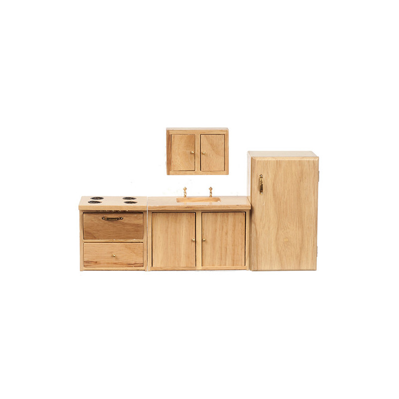 Oak Appliance Set  4Pc