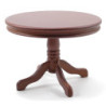 Walnut Round Pedestal Table
