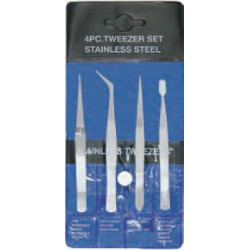 TWEEZER SET 4PCS