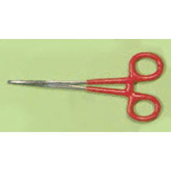 5IN STRAIGHT NOSE HEMOSTAT W/SOFT HANDLE