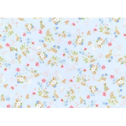 6 pack Wallpaper, Rococo Silk, Blue