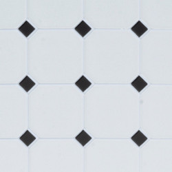 TILE: DIAMOND, 12X16, BLACK, JR420