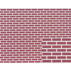 BRICK: RED ON WHITE, 12X16, JR370