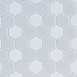 TILE: HEXAGONS, 12X16, WHITE, JR400