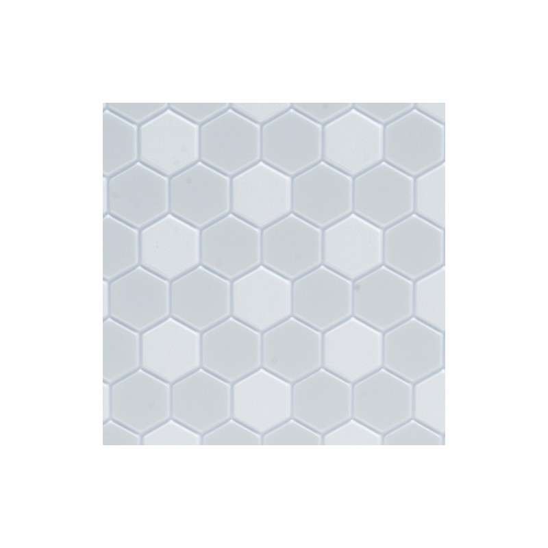 TILE: HEXAGONS, 12X16, WHITE, JR400