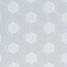TILE: HEXAGONS, 12X16, WHITE, JR400