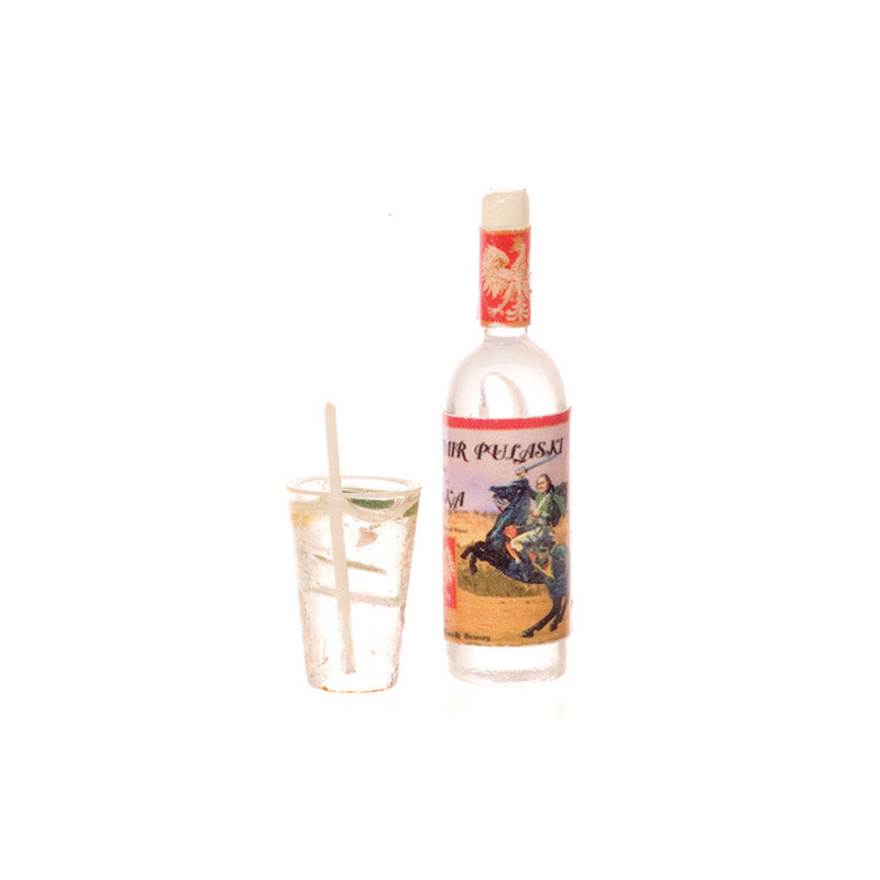 BOTTLE OF VODKA W/VODKA TONIC COCKTAIL
