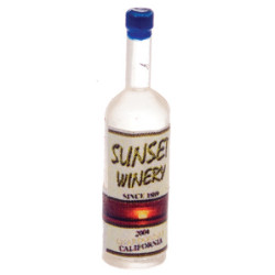 1/2 SCALE SUNSET WHITE WINE BOTTLE