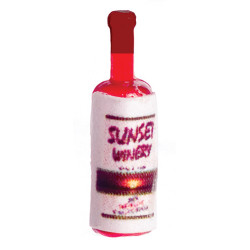 1/2 SCALE: SUNSET RED WINE BOTTLE
