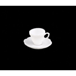 CUPS & SAUCERS, 12 PKG
