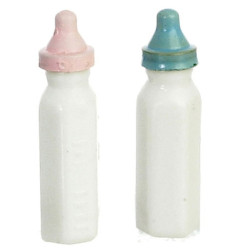 BABY BOTTLES, PINK/BLUE, SET/2 pk