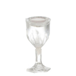 CUT STEMWARE, FILLED, SET OF 6