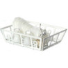 FILLED DISH DRAINER