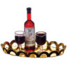 RED WINE, 2 GLASSES, TRAY